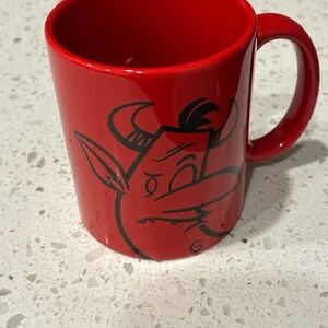 Rare Penny Arcade Twisp and Catsby Series 2 Red Devil Ceramic Coffee Mug